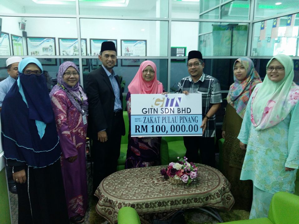28 Disemebr 2016 Gitn Sdn Bhd Tunai Zakat Perniagaan